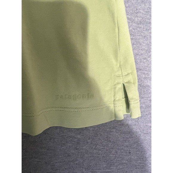 Patagonia Polo Button Down Shirt Casual Golf Green Short Sleeve Women's Medium - Picture 10 of 10